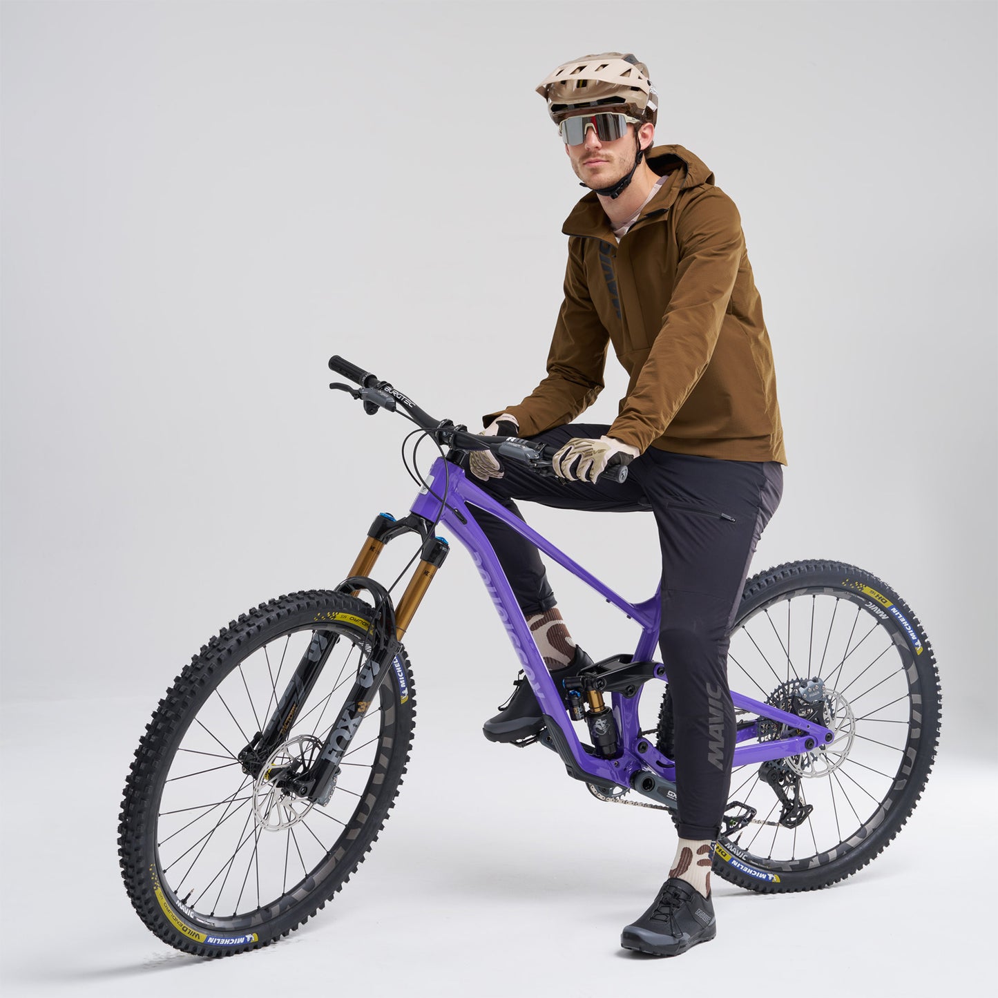 Casaco MAVIC DEEMAX THERMO WIND HOODIE Castanho