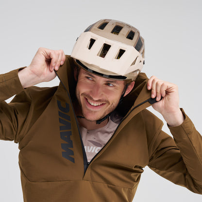 Jaqueta MAVIC DEEMAX THERMO WIND HOODIE Castanho