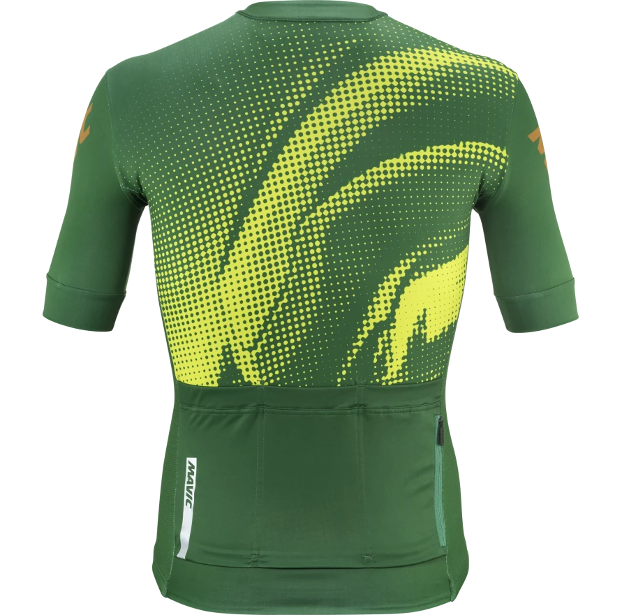 MAVIC AKSIUM GRAPHIC Camisola de manga curta verde/amarela