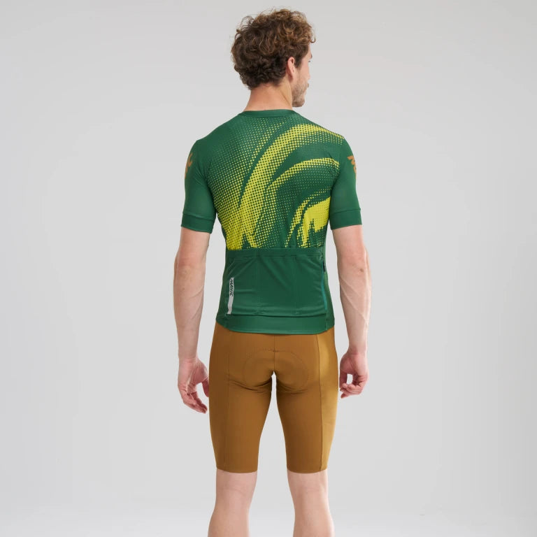 MAVIC AKSIUM GRAPHIC Camisola de manga curta verde/amarela