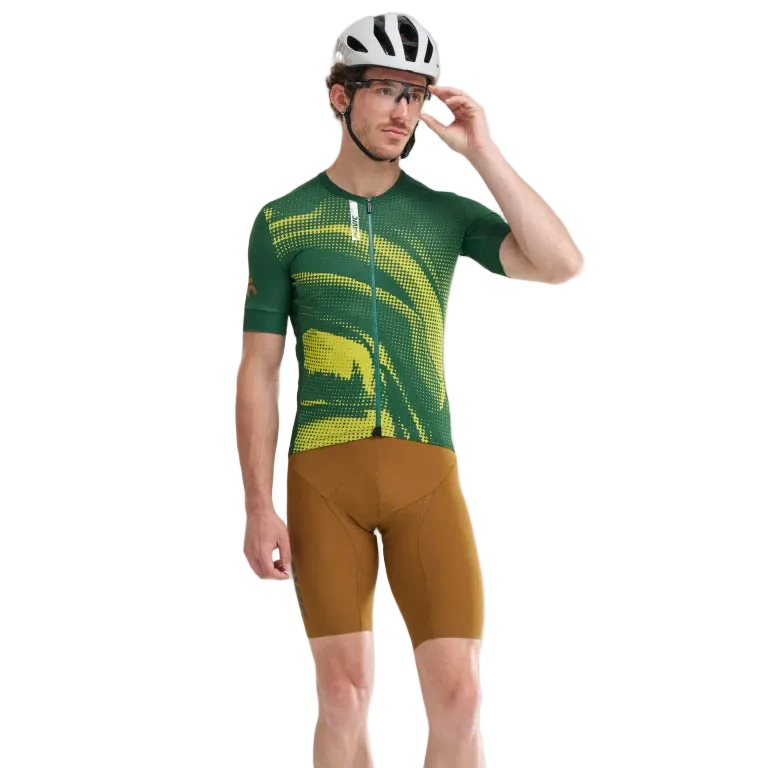 MAVIC AKSIUM GRAPHIC Camisola de manga curta verde/amarela