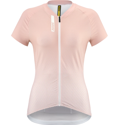 Camisola MAVIC AKSIUM Mangas Curtas Mulher Rosa