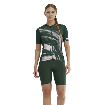 Maillot MAVIC AKSIUM GRAPHIC Mangas Curtas Mulher Caqui/Rosa