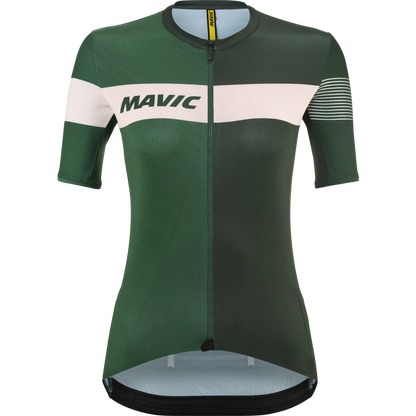 Maillot MAVIC KSYRIUM PRO Mangas Curtas Mulher Caqui