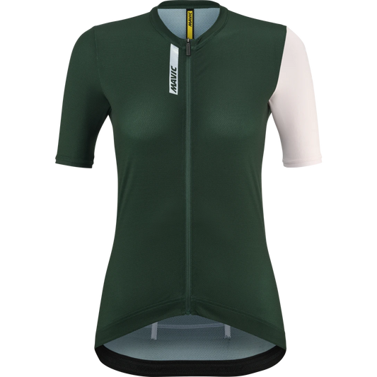 Camisola de manga curta MAVIC ESSENTIAL para mulher, verde