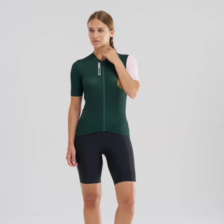 Camisola de manga curta MAVIC ESSENTIAL para mulher, verde
