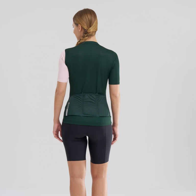 Camisola de manga curta MAVIC ESSENTIAL para mulher, verde
