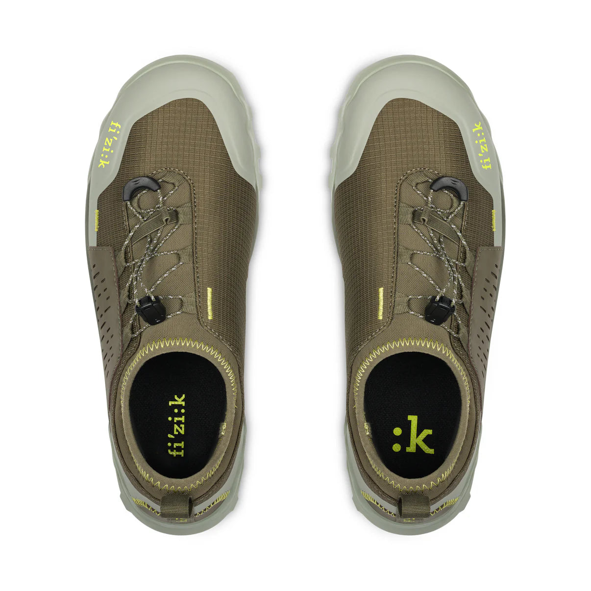 Sapatilhas de BTT FIZIK TERRA ERGOLACE 2 FLAT Castanho/Verde