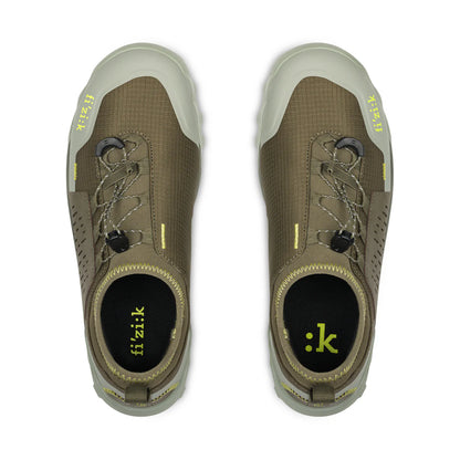 Sapatilha VTT FIZIK ERGOLACE 2 FLAT Bronze/Verde