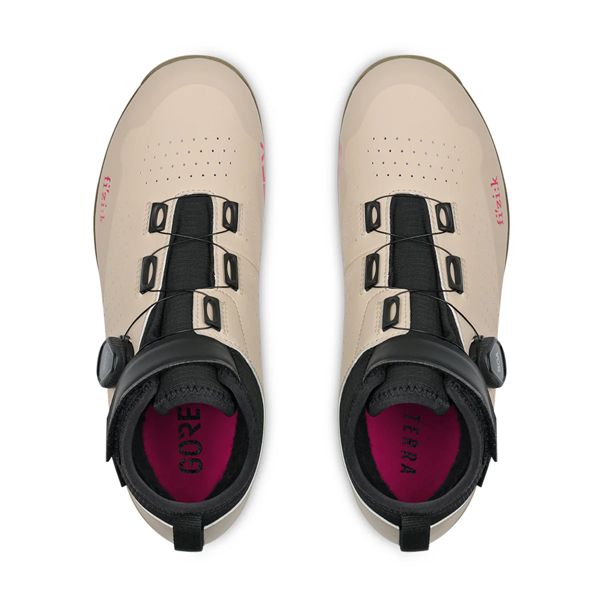 Sapatilhas de BTT de Inverno FIZIK TERRA ARTICA GTX X5 Bege/Preto
