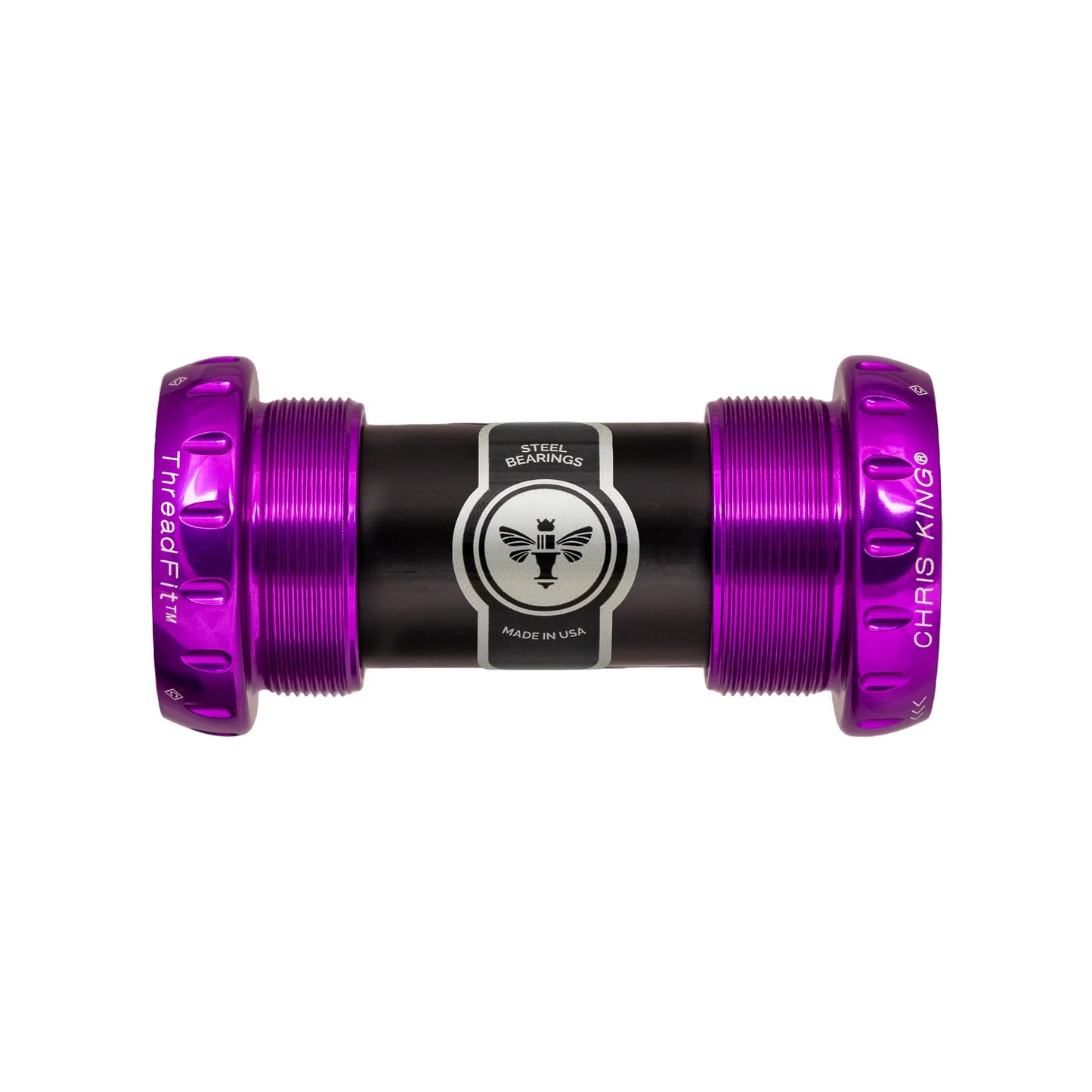 Pedaleira CHRIS KING ThreadFit 24 68/73mm Roxa