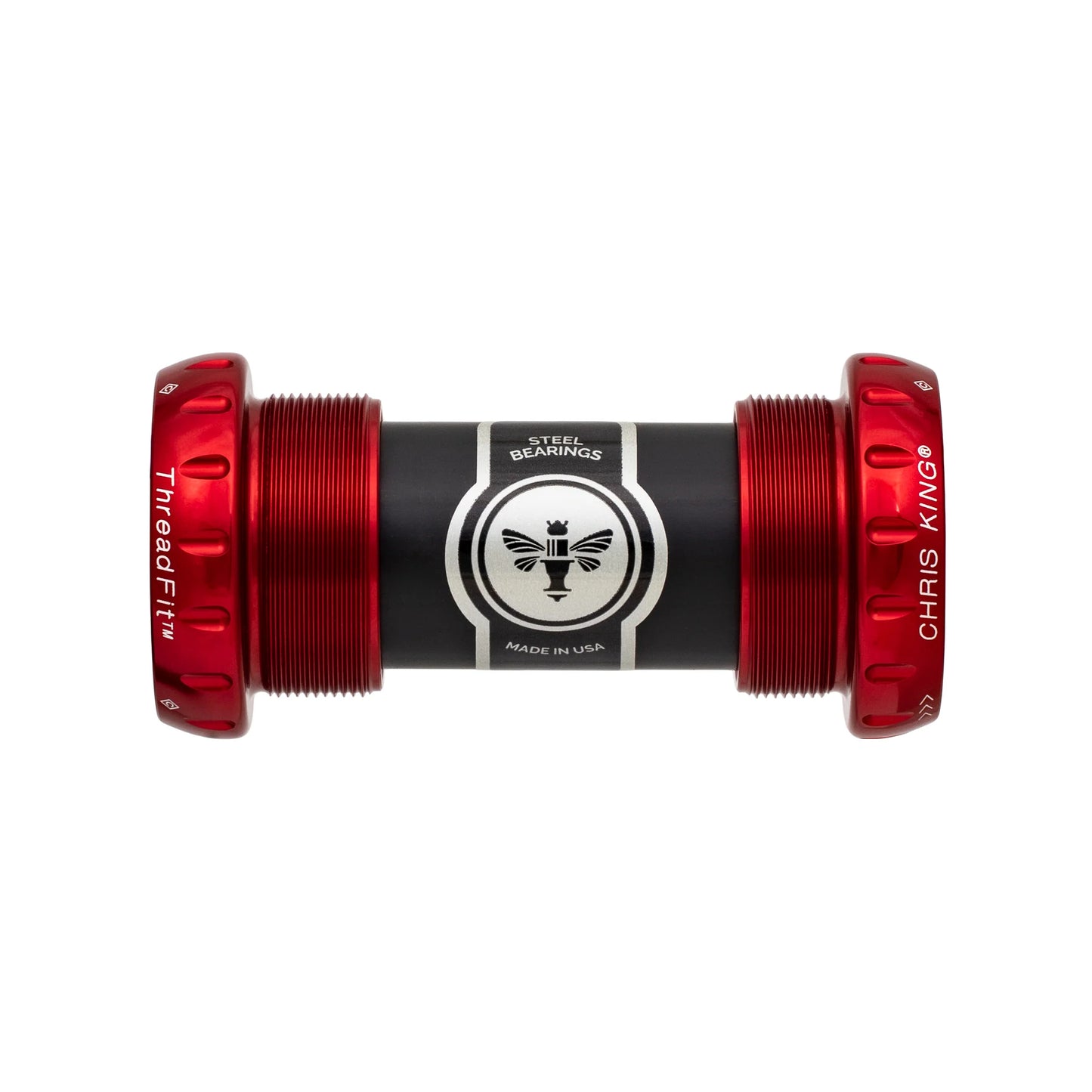 Pedaleira CHRIS KING ThreadFit 24 68/73mm Vermelha