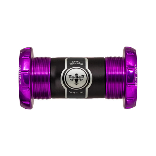 Pedaleira CHRIS KING ThreadFit 30 68/73mm Roxa
