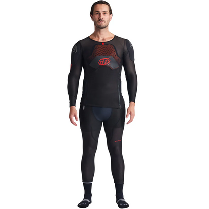 T-Shirt de Proteção TROY LEE DESIGNS STAGE GHOST D3O Mangas Compridas Preto