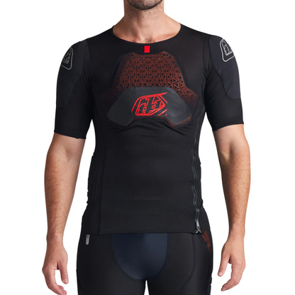 T-Shirt de Proteção TROY LEE DESIGNS STAGE GHOST D3O Mangas Curtas Preto