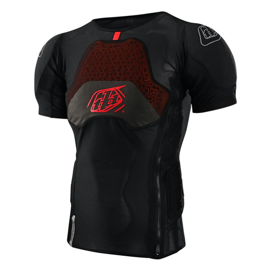 TROY LEE DESIGNS STAGE GHOST D3O Protection T-Shirt manga curta preta