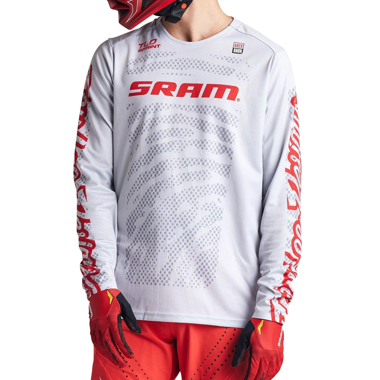 Jersey de manga comprida TROY LEE DESIGNS SPRINT SRAM Branco
