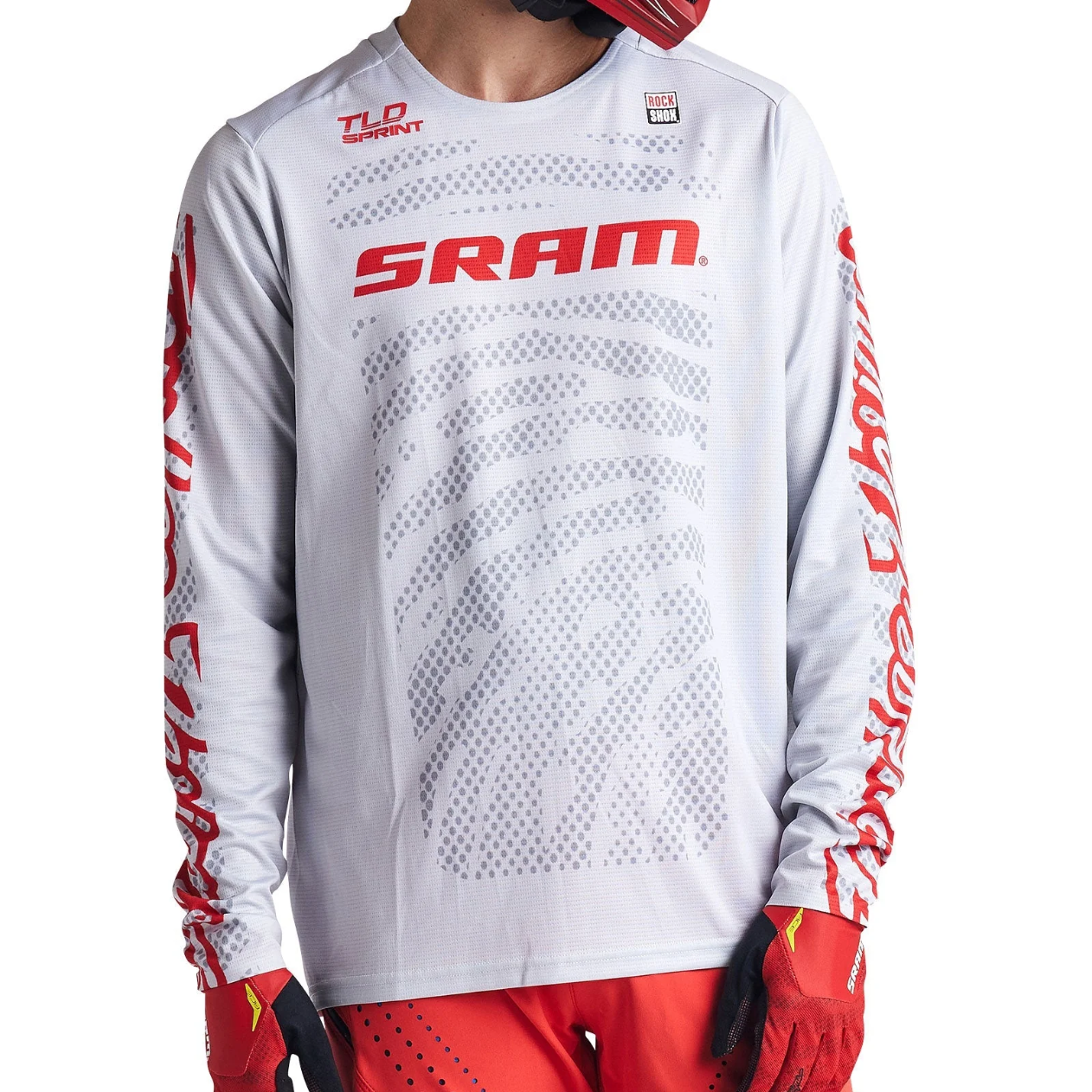 Jersey de manga comprida TROY LEE DESIGNS SPRINT SRAM Branco