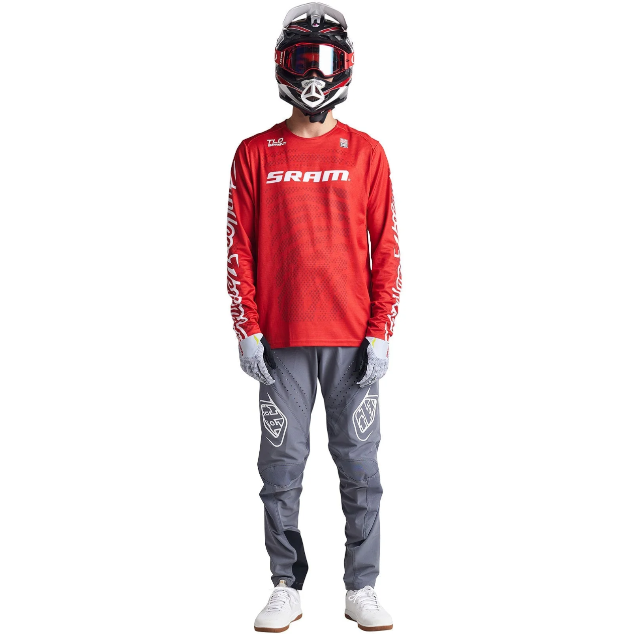 Jersey de manga comprida TROY LEE DESIGNS SPRINT SRAM Vermelho