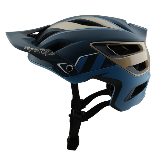 Capacete de BTT TROY LEE DESIGNS A3 MIPS Azul/Dourado
