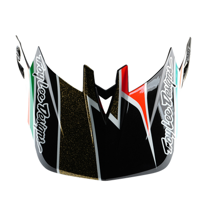 Capacete MTB TROY LEE DESIGNS D4 CARBON MIPS Frames Preto/Dourado