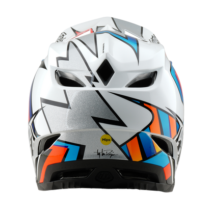 Capacete MTB TROY LEE DESIGNS D4 COMPOSITE MIPS FRAMES Branco/Cinzento