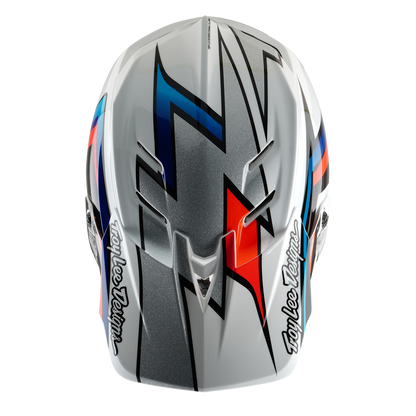 Capacete MTB TROY LEE DESIGNS D4 COMPOSITE MIPS FRAMES Branco/Cinzento