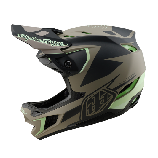 Capacete MTB TROY LEE DESIGNS D4 COMPOSITE MIPS Castanho/Preto/Amarelo