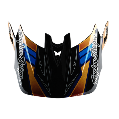 Capacete VTT TROY LEE DESIGNS D4 COMPOSITE MIPS ROYALTY Preto/Dourado