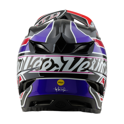 Capacete MTB TROY LEE DESIGNS D4 POLYACRYLITE MIPS LINEAR Preto
