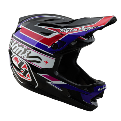 Capacete MTB TROY LEE DESIGNS D4 POLYACRYLITE MIPS LINEAR Preto