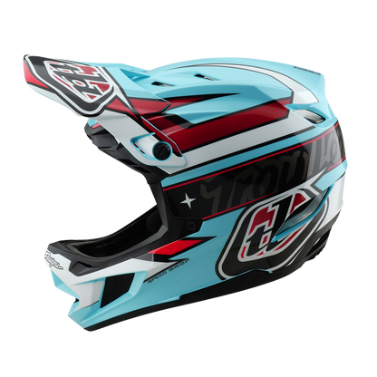 Capacete MTB TROY LEE DESIGNS D4 POLYACRYLITE MIPS LINEAR Azul