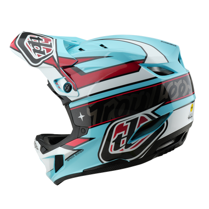 Capacete MTB TROY LEE DESIGNS D4 POLYACRYLITE MIPS LINEAR Azul