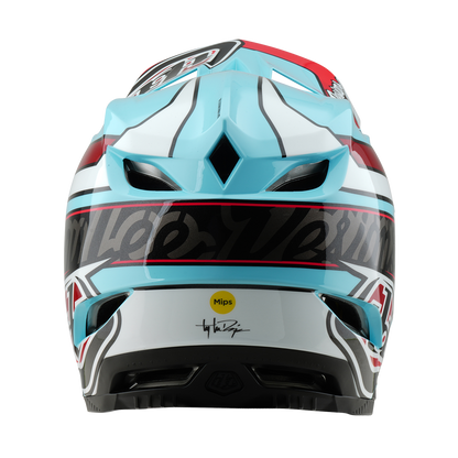 Capacete MTB TROY LEE DESIGNS D4 POLYACRYLITE MIPS LINEAR Azul