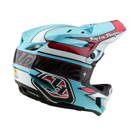 Capacete MTB TROY LEE DESIGNS D4 POLYACRYLITE MIPS LINEAR Azul