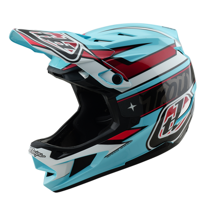 Capacete MTB TROY LEE DESIGNS D4 POLYACRYLITE MIPS LINEAR Azul