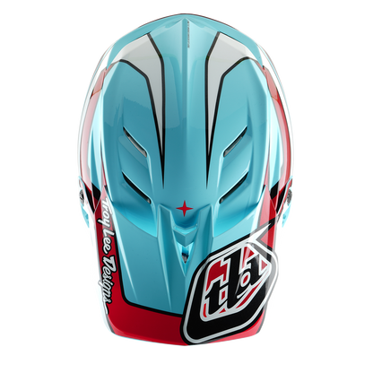 Capacete MTB TROY LEE DESIGNS D4 POLYACRYLITE MIPS LINEAR Azul