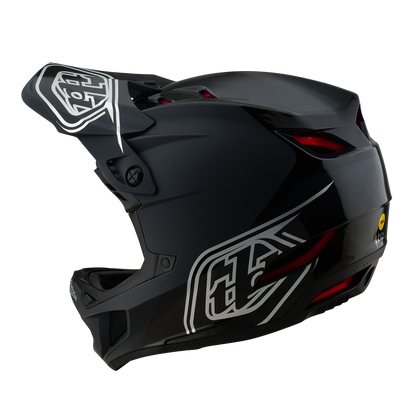 Capacete MTB TROY LEE DESIGNS D4 POLYACRYLITE MIPS SHADOW Preto