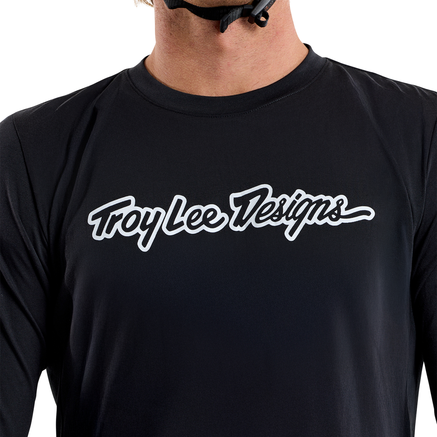 TROY LEE DESIGNS SKYLINE RIDE TEE SIGNATURE Jersey Manga comprida Preto 2025