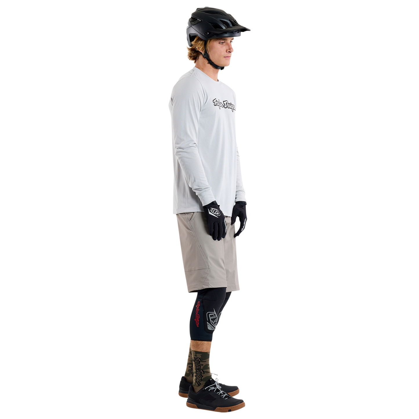 TROY LEE DESIGNS SKYLINE RIDE TEE SIGNATURE Jersey Manga comprida Cinzento 2025