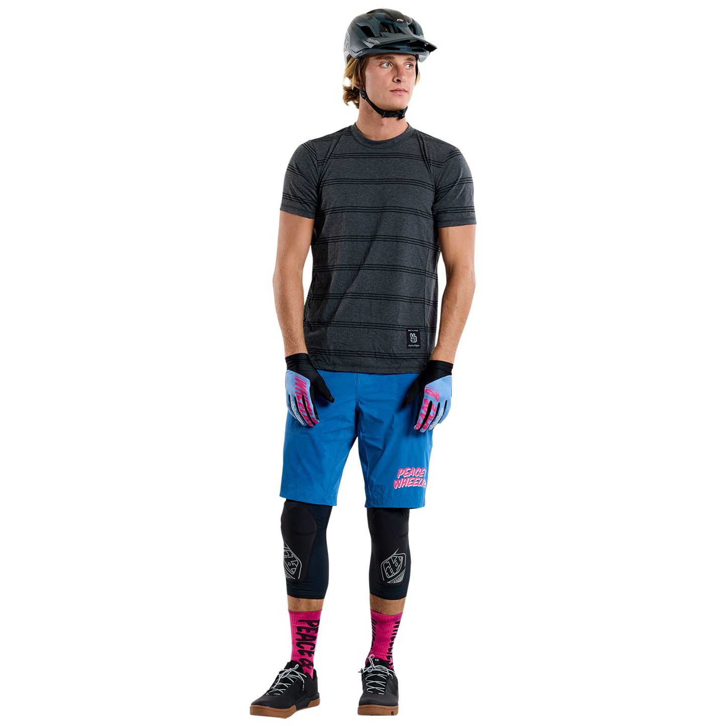 TROY LEE DESIGNS SKYLINE RIDE TEE WASH OUT Camisola de manga curta Cinzento 2025