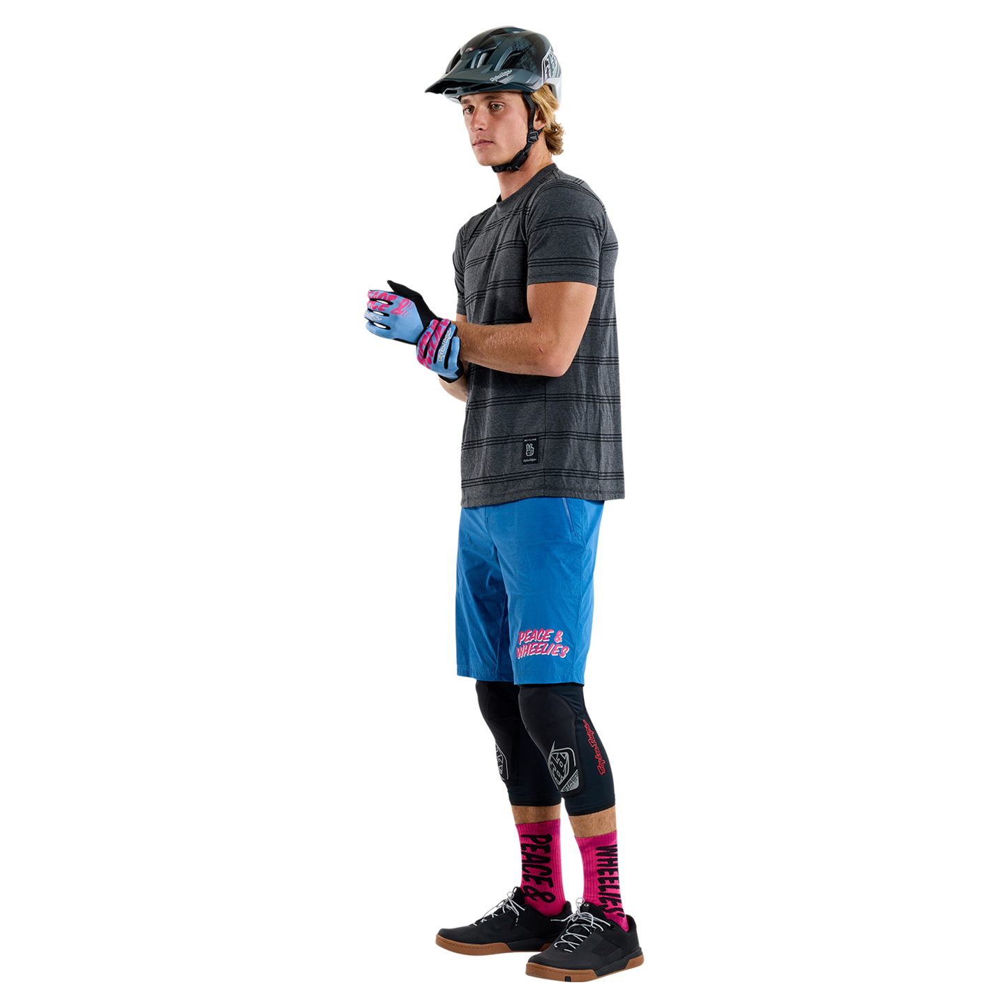 TROY LEE DESIGNS SKYLINE RIDE TEE WASH OUT Camisola de manga curta Cinzento 2025