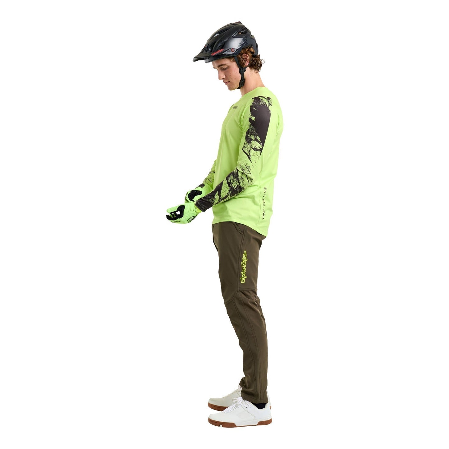 TROY LEE DESIGNS SKYLINE CHILL ROCKSLIDE Camisola de manga comprida Amarelo