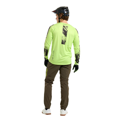 Maillot TROY LEE DESIGNS SKYLINE CHILL ROCKSLIDE Mangas Compridas Amarelo