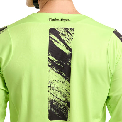 Maillot TROY LEE DESIGNS SKYLINE CHILL ROCKSLIDE Mangas Compridas Amarelo