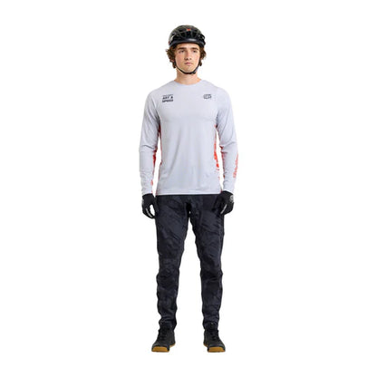 Camisola TROY LEE DESIGNS SKYLINE Mangas Longas Branco/Vermelho