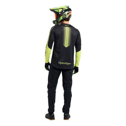 Maillot TROY LEE DESIGNS SPRINT Mangas Compridas Preto/Amarelo