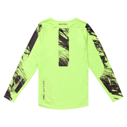Maillot TROY LEE DESIGNS SKYLINE CHILL ROCKSLIDE Mangas Compridas Amarelo