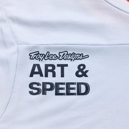 Camisola TROY LEE DESIGNS SKYLINE Mangas Longas Branco/Vermelho