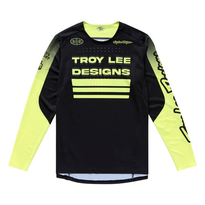 Maillot TROY LEE DESIGNS SPRINT Mangas Compridas Preto/Amarelo